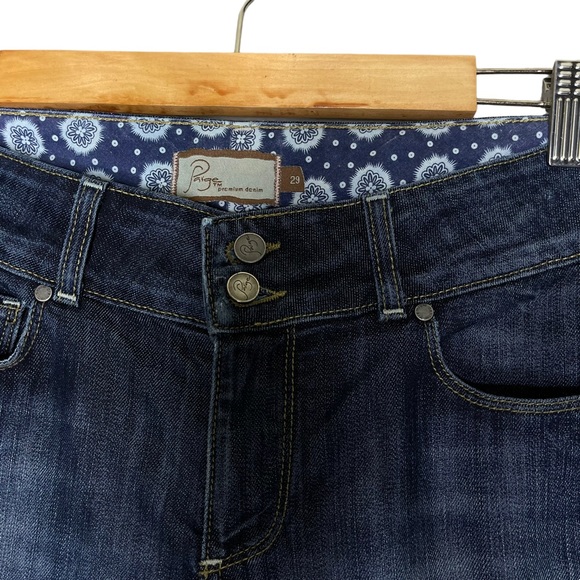 Paige Hidden Hills High Rise Bootcut Dark Wash Denim Jeans Size 29 - Picture 8 of 8